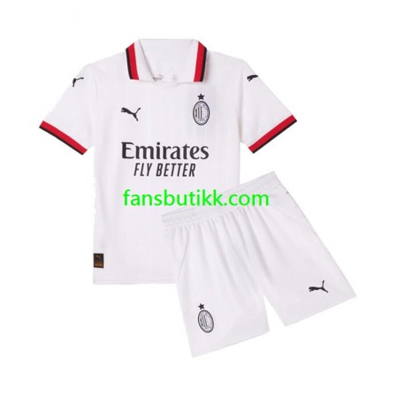 Fotballdrakt AC Milan Barn Bortetrøye 2024-2025 Kortermet